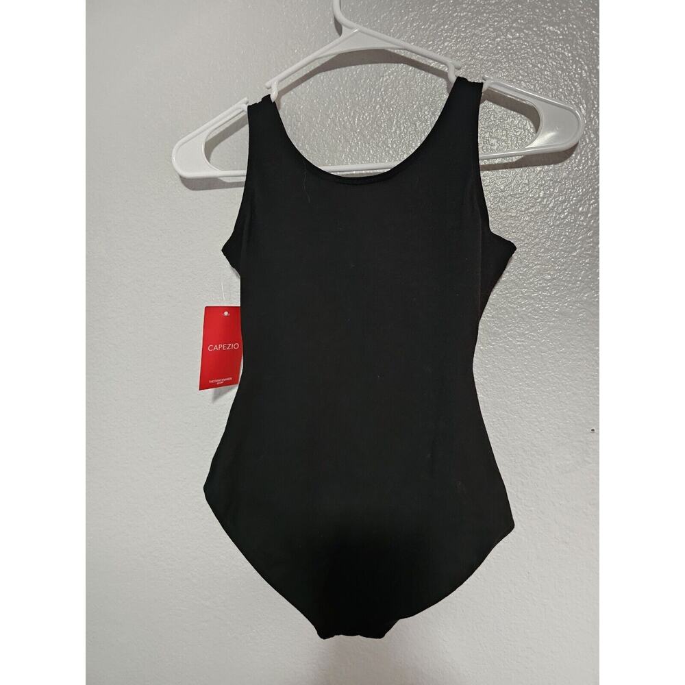 Capezio Girls Classic High Neck Tank Leotard W Ballet Legline Black Size Large - Picture 4 of 6